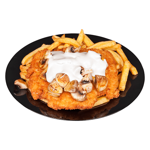 Special schnitzel champignonsaus
