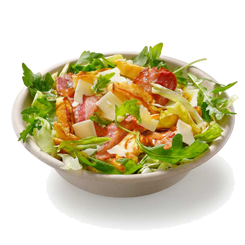 Omelet bacon salade