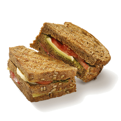 Tosti salami-pesto