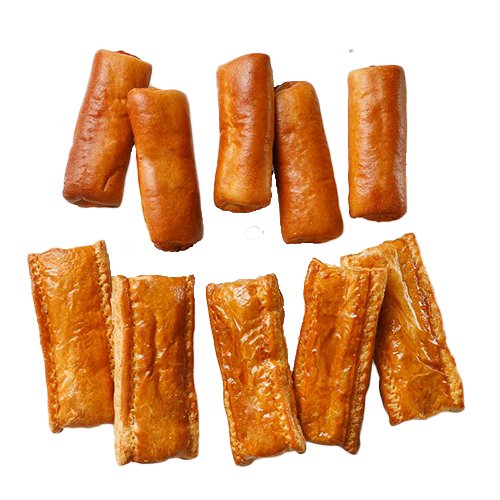 Traktatiemix worstenbroodjes en saucijzenbroodjes