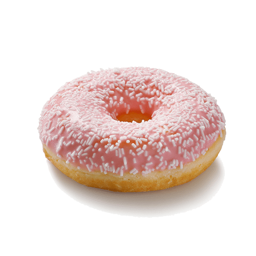 Donut aardbei
