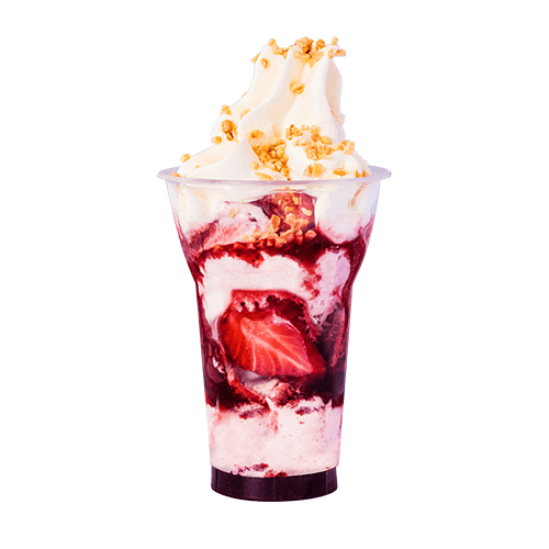 Caramel layered sundae