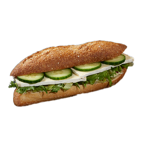 Baguette brie met komkommer & sla
