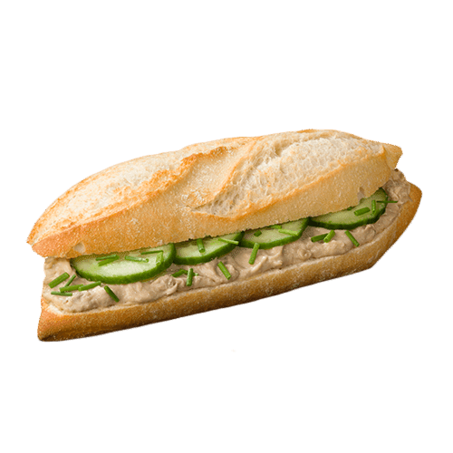 Baguette tonijnsalade met komkommer & bieslook
