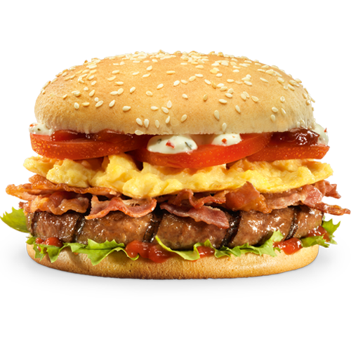 Bacon Eggs Burger