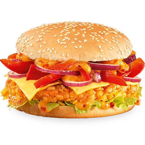 Spicy Crunchy Asia burger
