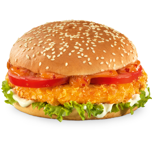 Crunchy Caribbean burger