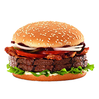 BBQ bacon burger double me