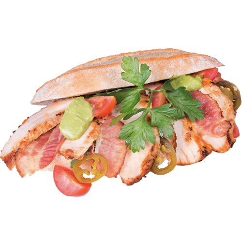 Mexican chicken & bacon ciabatta