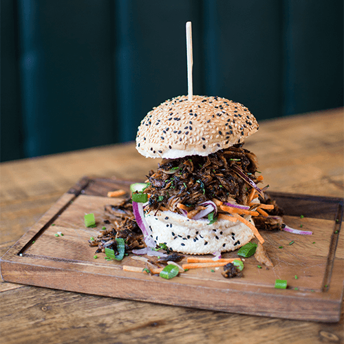 Pulled rib sandwich