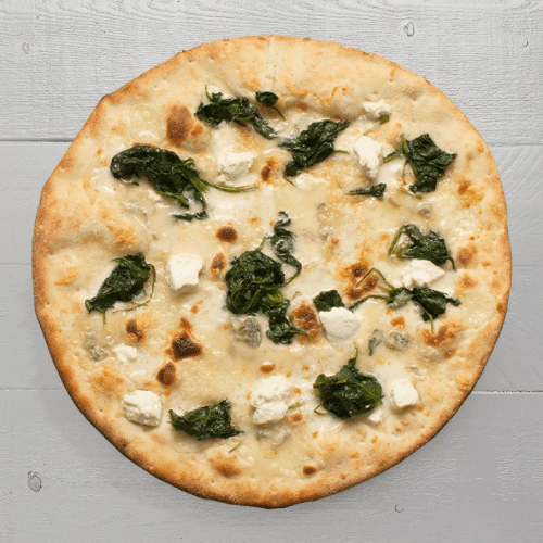 Pizza van de maand; Cinque Formaggi Con Spinaci