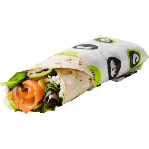 Sunny salmon wrap