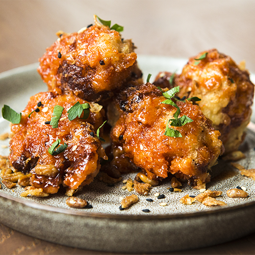 Sticky flower wings