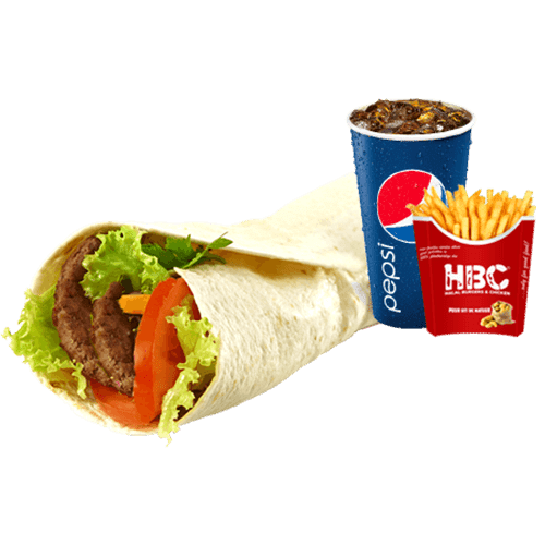 Beef wrap menu