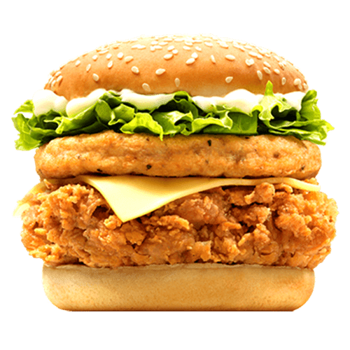 Chicken rosti burger