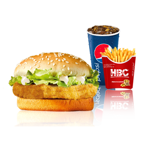 Classic chicken burger menu