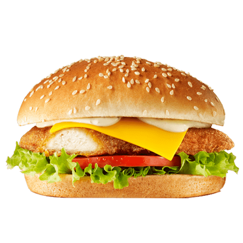 Spicy chicken burger