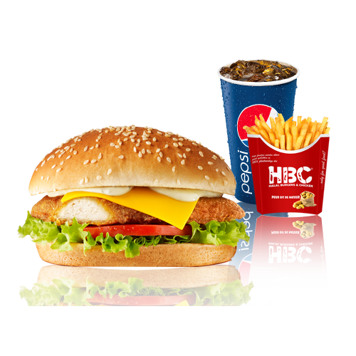 Spicy chicken burger menu