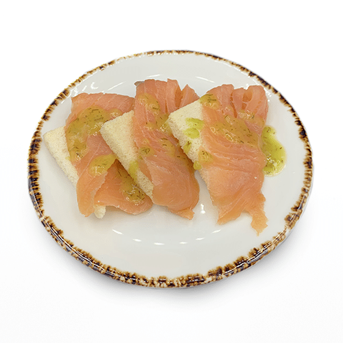 Zalm op toast