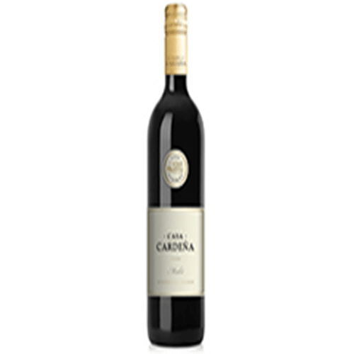 Fles rode wijn Merlot