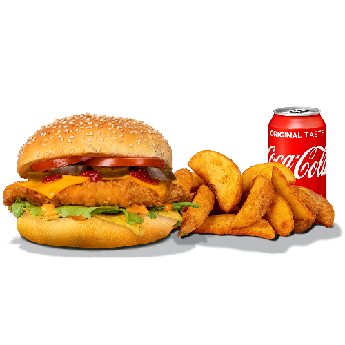 Salsa Chicken Burger Menu