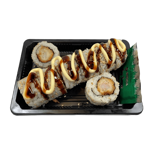 Sushi maki ebi fry topped