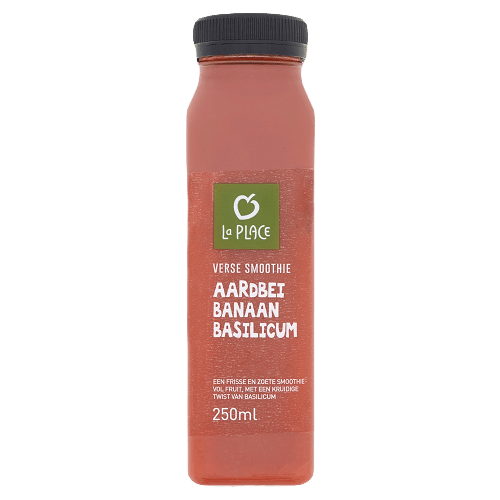 La place verse smoothie aardbei banaan basilicum 250ml