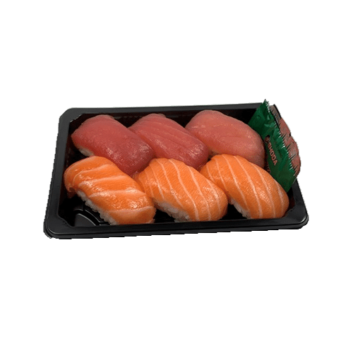 Raw nigiri mix