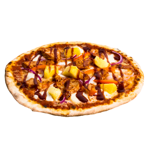 Pizza barbecue chicken met keuze uit een drankje