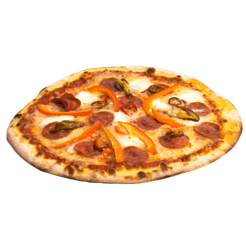 Pizza salami met keuze uit een drankje