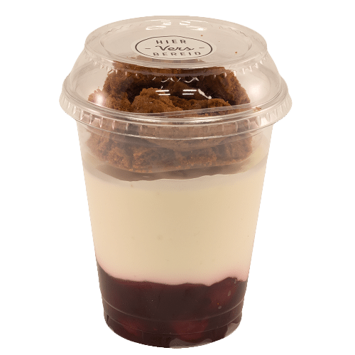 Yoghurt met kers en bastogne