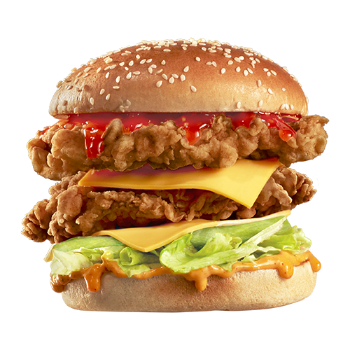 Zinger Fire Stacker Burger