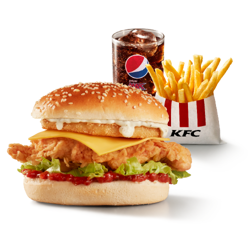 Filet Tower burger meal