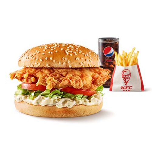 Zinger burger meal