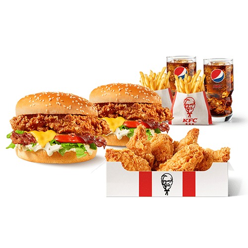 Family Burger Boxmeal for 2