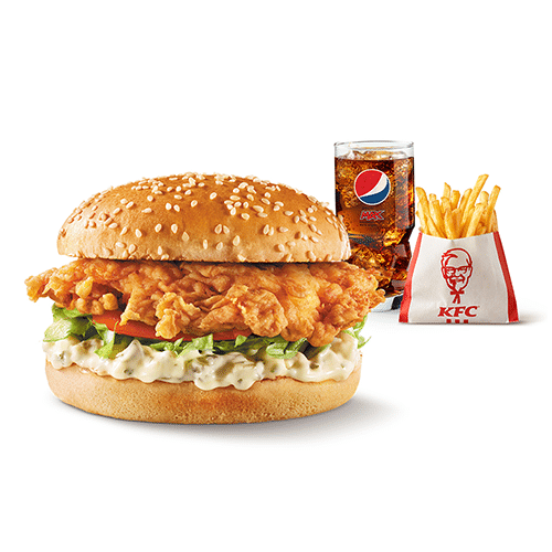 Zinger burger meal