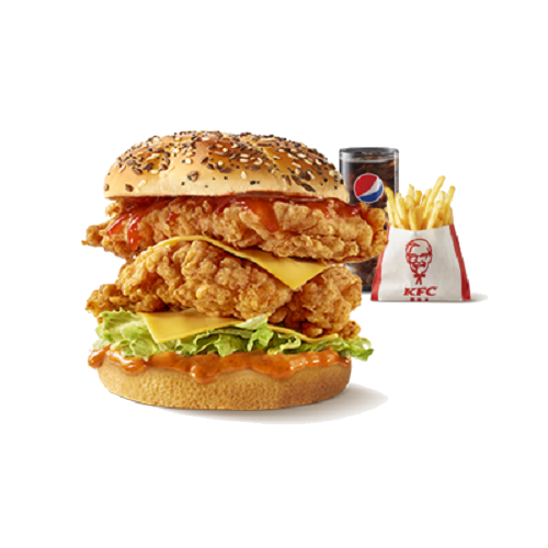 Zinger Stacker meal