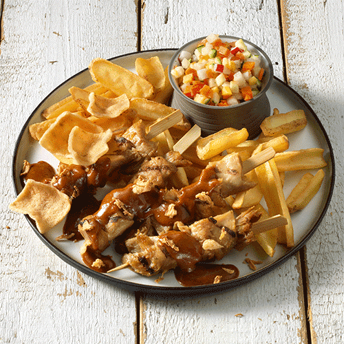 Vegetarian satay menu