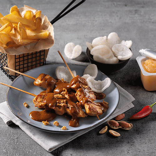 Chicken satay menu