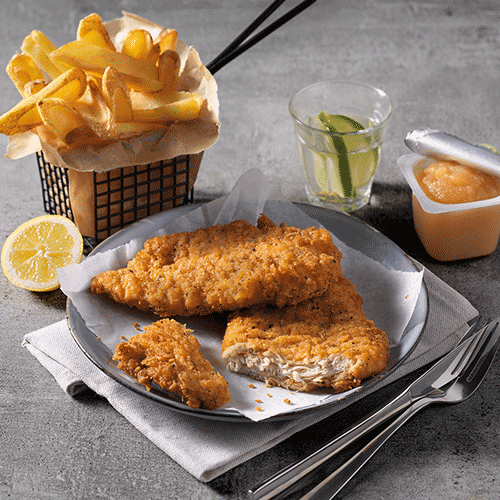 Chicken schnitzel menu
