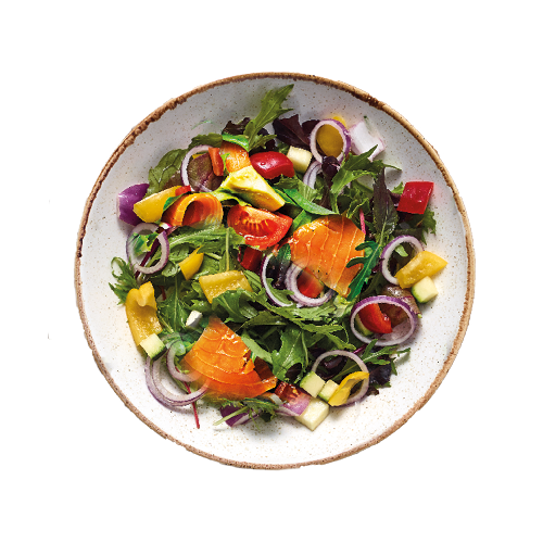 Gerookte zalm salade