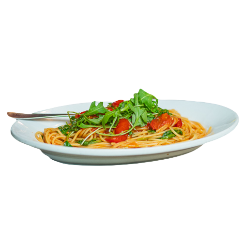 Spaghetti rucola pomodorini