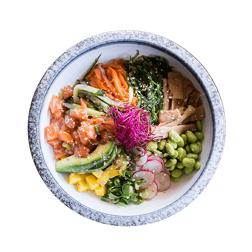 Poké salmon
