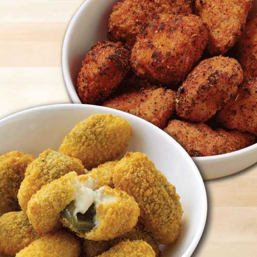 Jalapeño Bites met piri piri poppers