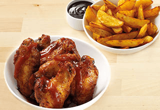 Potato Wedges met wings