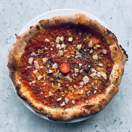 Pizza marinara piccante