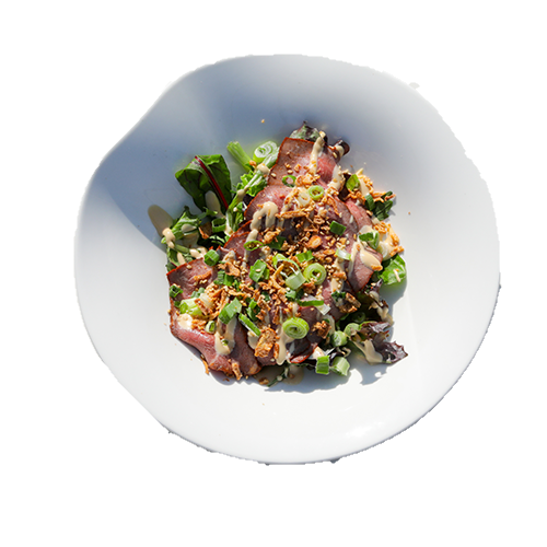Salade beef tataki