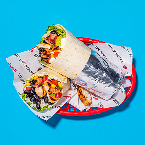 Gegrilde kip burrito