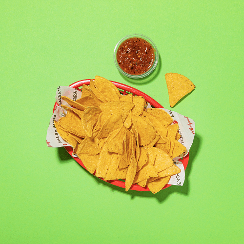 Tortilla chips en salsa