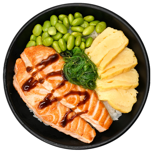 Grilled salmon bowl